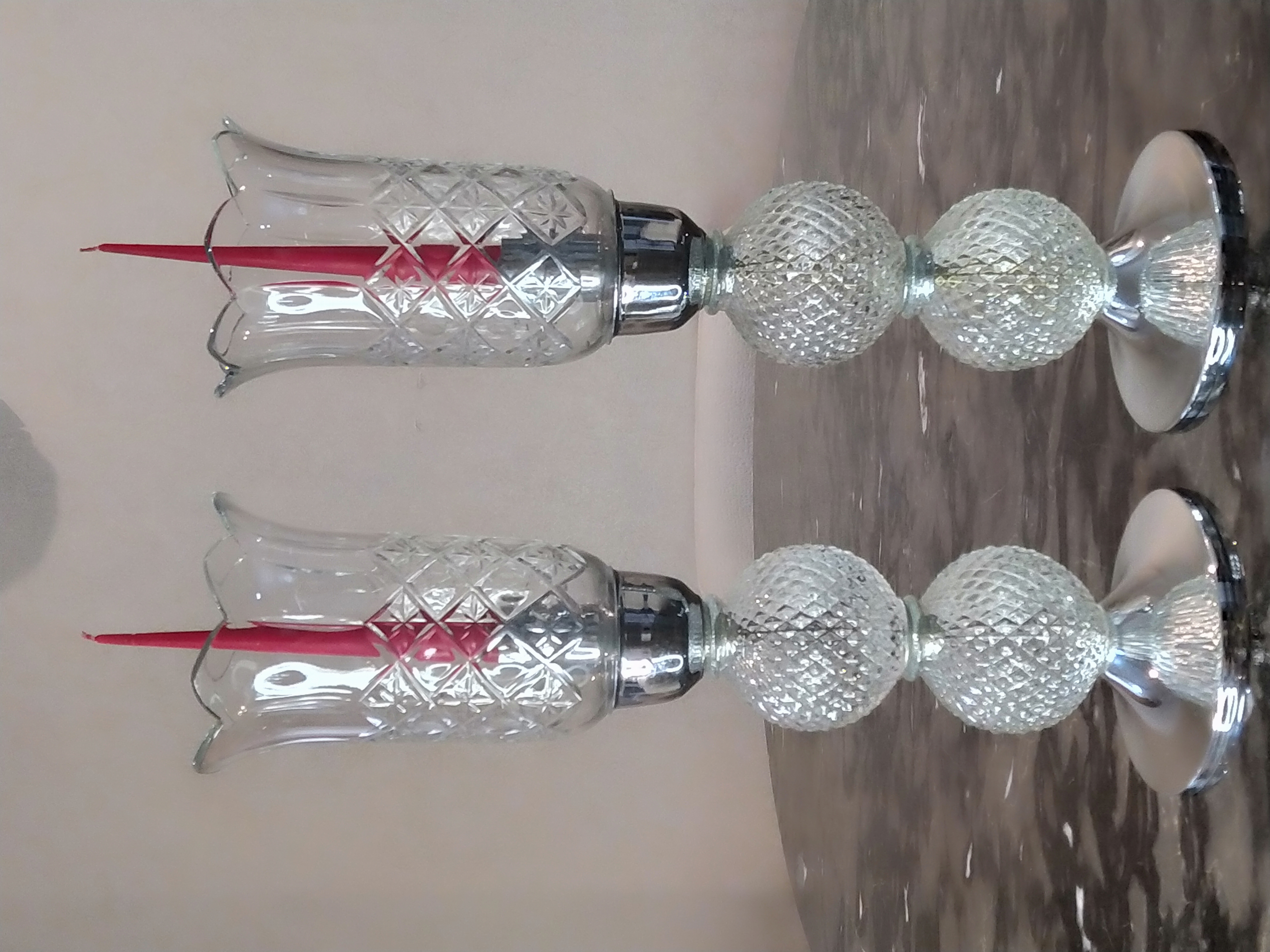 شمعدان جفت لاله A002